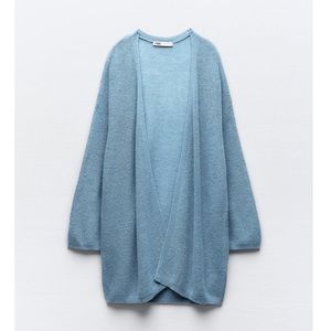 Zara Wool/Alpaca Blend Open Front Cardigan